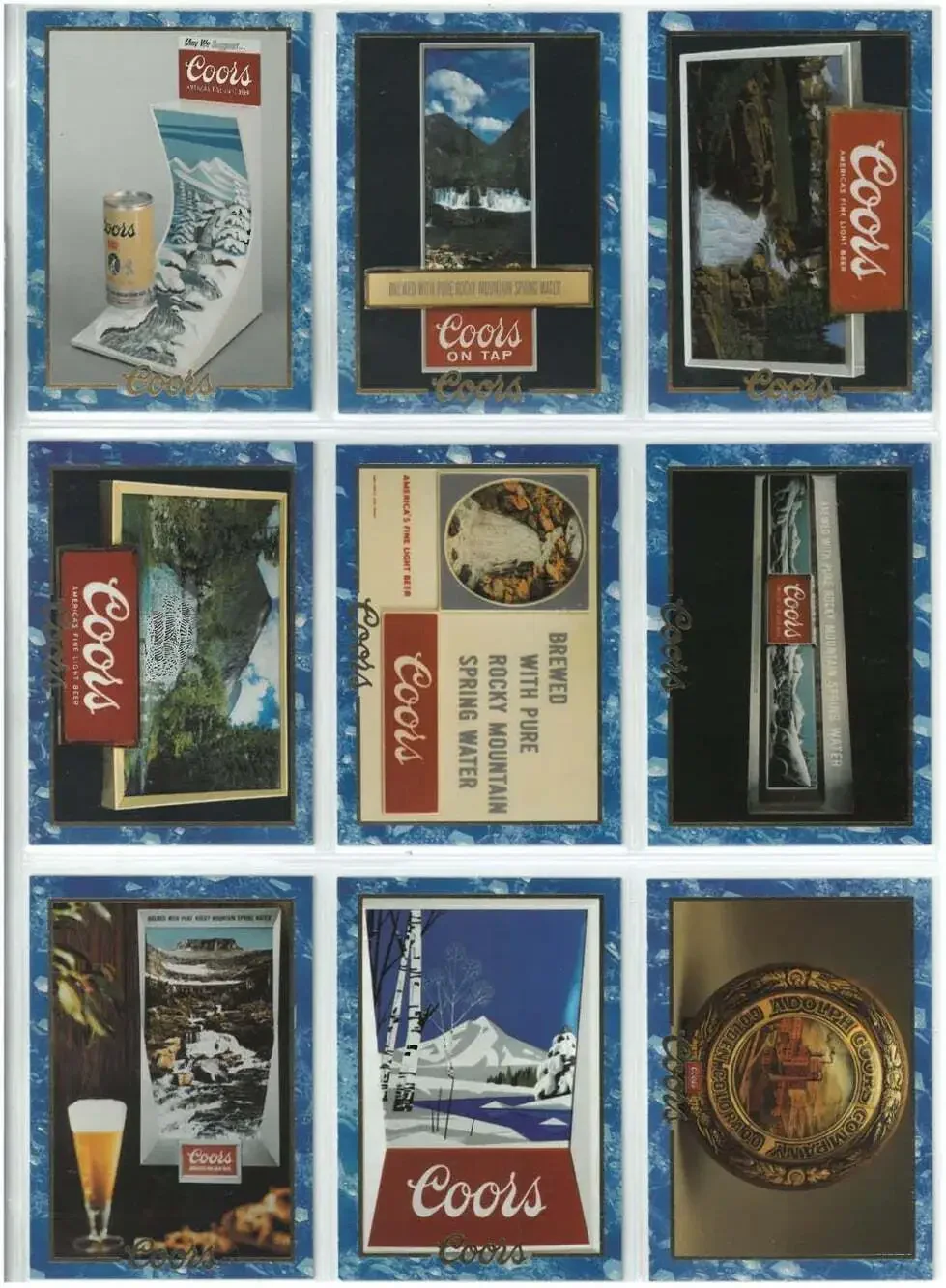 1995 Coors Beer Collectors Cards Complete Set 1‐100 See Pics Plus Checklist